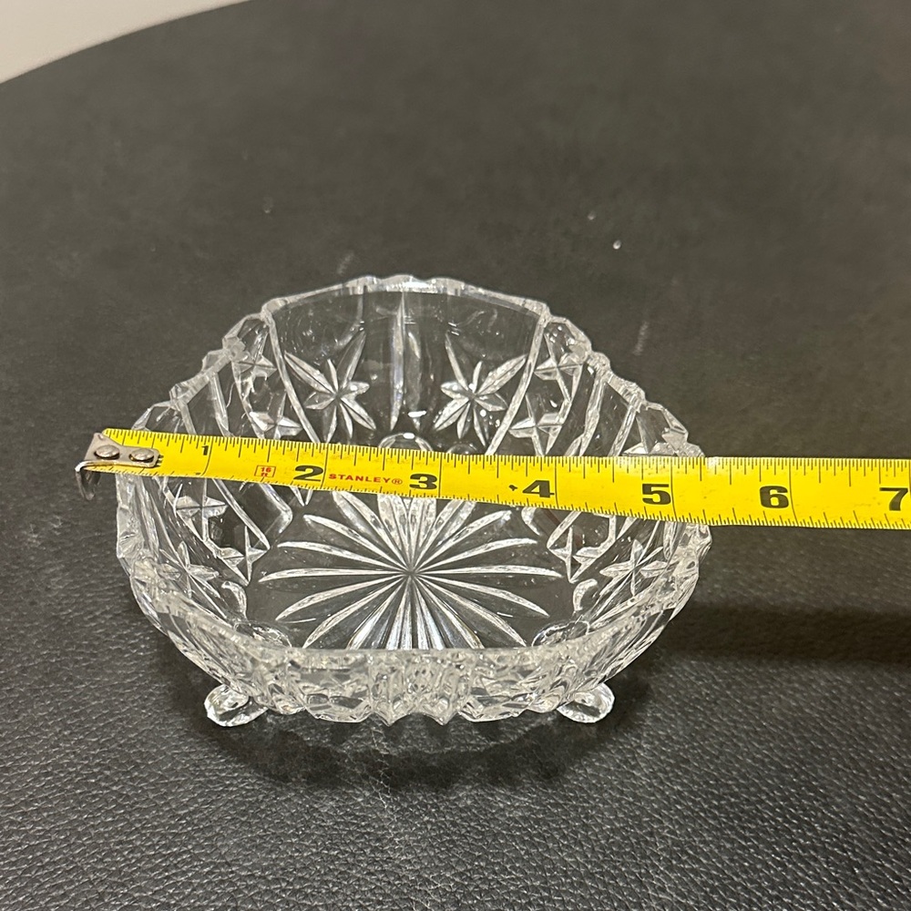 Elegant Crystal Cut Glass Bowl